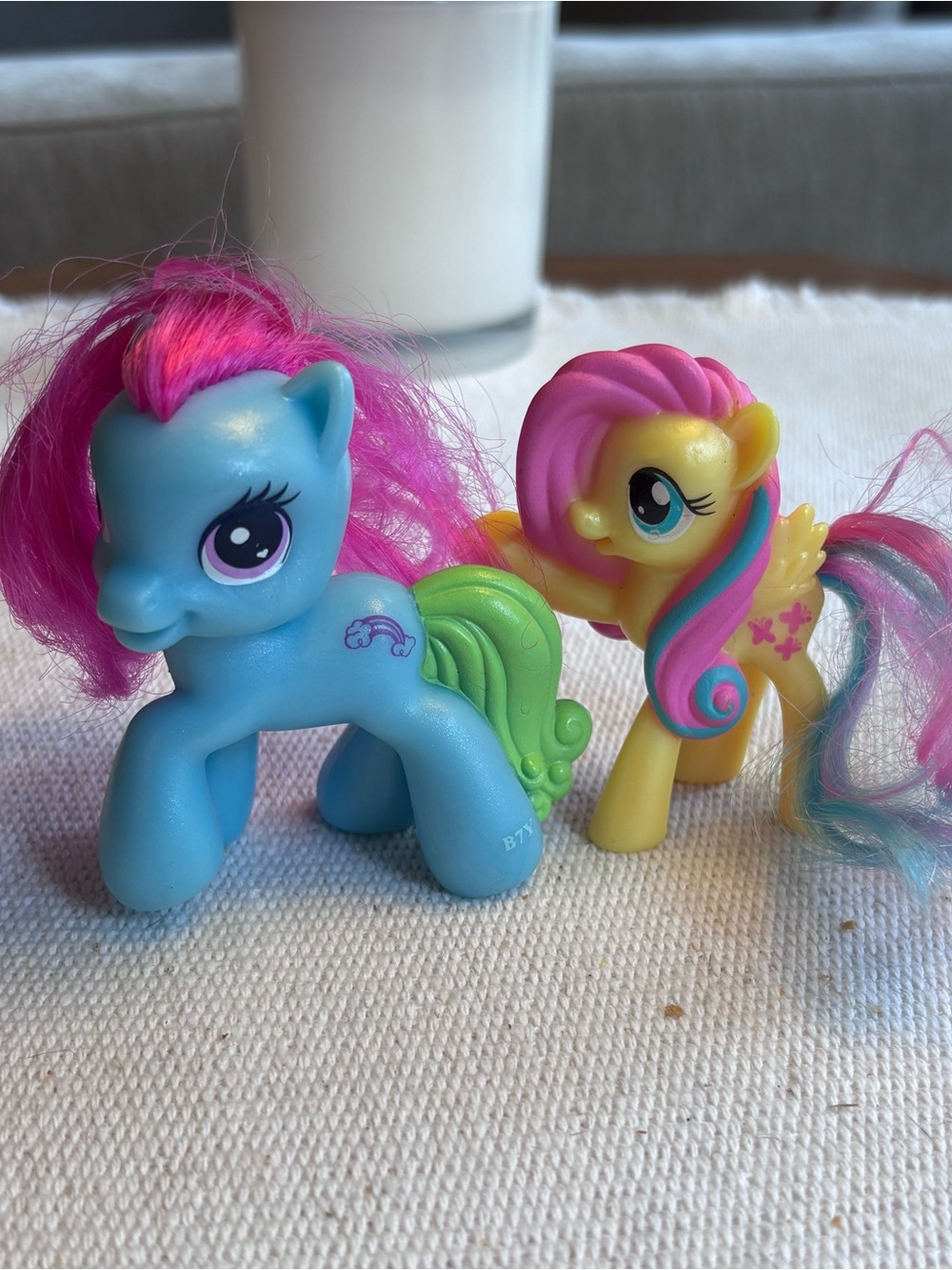 My Little Pony Rainbow Dash and Fluttershy McDonald's toys